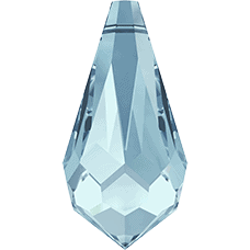 6000 - 15x7.5mm Swarovski Crystal Drop Pendants - Aquamarine 6000 - 15x7.5mm Swarovski Crystal Drop Pendants - Aquamarine