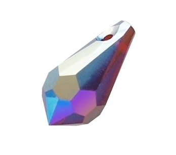 6000 - 11x5.5mm Swarovski Crystal Drop Pendants - Siam AB 6000 - 11x5.5mm Swarovski Crystal Drop Pendants - Siam AB