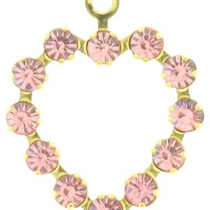 37212 - Swarovski Multi Stone Heart - Light Rose 37212 - Swarovski Multi Stone Heart - Light Rose