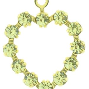 37212 - Swarovski Multi Stone Heart - Jonquil 37212 - Swarovski Multi Stone Heart - Jonquil