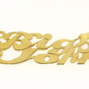 # 9625 - 14K Gold Filled Name Plate For Necklace - BigJohn # 9625 - 14K Gold Filled Name Plate For Necklace - BigJohn