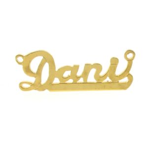 # 9626 - 14K Gold Filled Name Plate For Necklace - Dani # 9626 - 14K Gold Filled Name Plate For Necklace - Dani