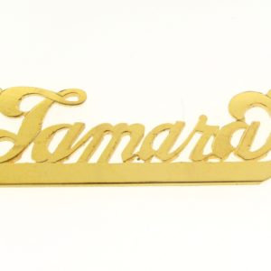 # 9629 - 14K Gold Filled Name Plate For Necklace - Tamara # 9629 - 14K Gold Filled Name Plate For Necklace - Tamara