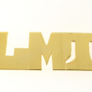 # 9636 - 14K Gold Filled Name Plate For Necklace - LMT # 9636 - 14K Gold Filled Name Plate For Necklace - LMT
