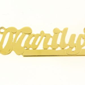 # 9637 - 14K Gold Filled Name Plate For Necklace - Marily # 9637 - 14K Gold Filled Name Plate For Necklace - Marily