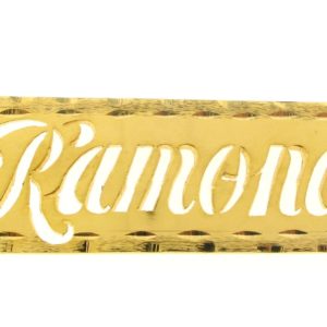 # 9640 - 14K Gold Filled Name Plate For Necklace - Ramona