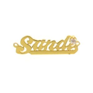 # 9643 - 14K Gold Filled Name Plate For Necklace - Sandi # 9643 - 14K Gold Filled Name Plate For Necklace - Sandi