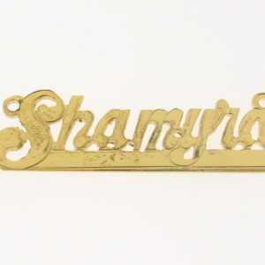 # 9645 - 14K Gold Filled Name Plate For Necklace - Shamyra # 9645 - 14K Gold Filled Name Plate For Necklace - Shamyra