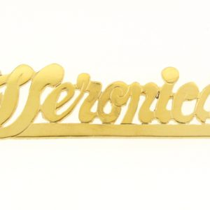# 9648 - 14K Gold Filled Name Plate For Necklace - Veronica # 9648 - 14K Gold Filled Name Plate For Necklace - Veronica