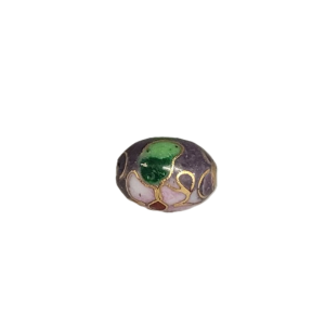 7310C - 7x9mm Oval Cloisonne Bead - Purple