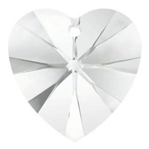 # 6228/6202 - 14.4x14mm Swarovski Crystal Heart Pendant - Crystal # 6228/6202 - 14.4x14mm Swarovski Crystal Heart Pendant - Crystal