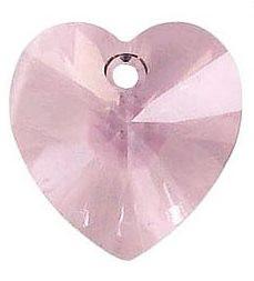 # 6228/6202 - 14.4x14mm Swarovski Crystal Heart Pendant - Lt. Amethyst # 6228/6202 - 14.4x14mm Swarovski Crystal Heart Pendant - Lt. Amethyst