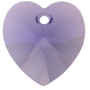 # 6228/6202 - 14.4x14mm Swarovski Crystal Heart Pendant - Tanzanite # 6228/6202 - 14.4x14mm Swarovski Crystal Heart Pendant - Tanzanite
