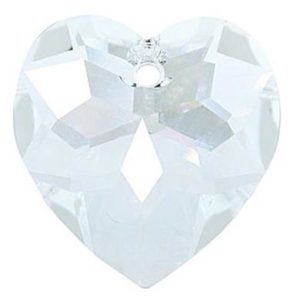 # 6215 - 18mm Swarovski Crystal Heart Pendant - Crystal