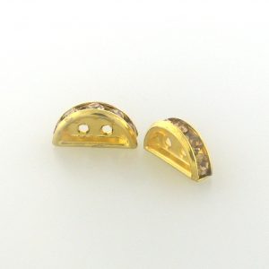 77313 - Swarovski Half Moon Rondelle Spacer - Light Col.Topaz