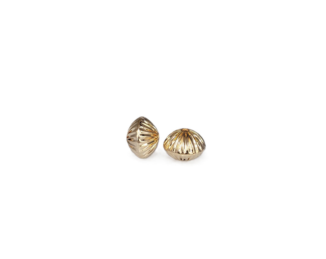 #76 - 4mm Gold Filled Straight Corrugated Round Saucer Bead (Rondelle) #76 - 4mm Gold Filled Straight Corrugated Round Saucer Bead (Rondelle)