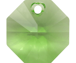 # 6401 - 12mm Swarovski Octagon Pendant - Peridot