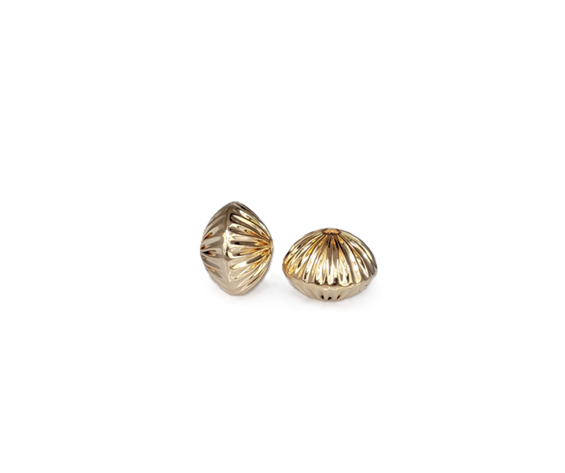 #78 - 6mm Gold Filled Straight Corrugated Round Saucer Bead (Rondelle) #78 - 6mm Gold Filled Straight Corrugated Round Saucer Bead (Rondelle)
