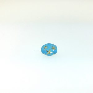 9025 - 8x11mm Oval Star Beads - Aquamarine 9025 - 8x11mm Oval Star Beads - Aquamarine