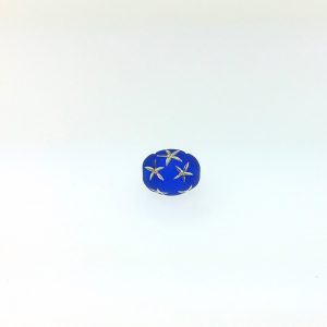 9025 - 8x11mm Oval Star Beads - Sapphire 9025 - 8x11mm Oval Star Beads - Sapphire