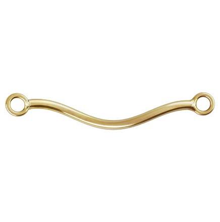 1746 - 1x22mm Gold Filled Spiral Tube With Closed Jump Rings 1746 - 1x22mm Gold Filled Spiral Tube With Closed Jump Rings