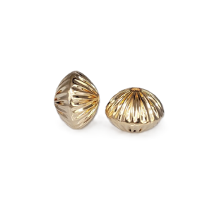 #83 - 12mm Gold Filled Straight Corrugated Round Saucer Bead (Rondelle) #83 - 12mm Gold Filled Straight Corrugated Round Saucer Bead (Rondelle)