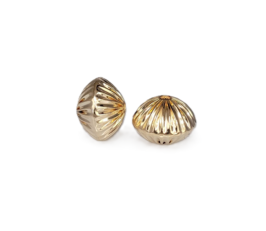 #83 - 12mm Gold Filled Straight Corrugated Round Saucer Bead (Rondelle) #83 - 12mm Gold Filled Straight Corrugated Round Saucer Bead (Rondelle)