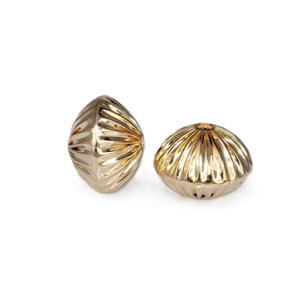 #83 - 12mm Gold Filled Straight Corrugated Round Saucer Bead (Rondelle) #83 - 12mm Gold Filled Straight Corrugated Round Saucer Bead (Rondelle)