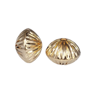 #86 - 18mm Gold Filled Straight Corrugated Round Saucer Bead (Rondelle) #86 - 18mm Gold Filled Straight Corrugated Round Saucer Bead (Rondelle)