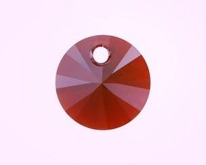 6200/6428 - 6mm Swarovski Rivoli Pendant - Siam 6200/6428 - 6mm Swarovski Rivoli Pendant - Siam