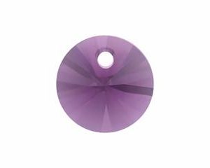 6200/6428 - 6mm Swarovski Rivoli Pendant - Amethyst 6200/6428 - 6mm Swarovski Rivoli Pendant - Amethyst
