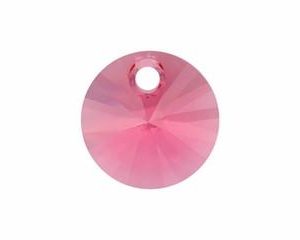 6200/6428 - 6mm Swarovski Rivoli Pendant - Indian Pink 6200/6428 - 6mm Swarovski Rivoli Pendant - Indian Pink