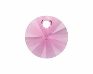 6200/6428 - 6mm Swarovski Rivoli Pendant - Rose