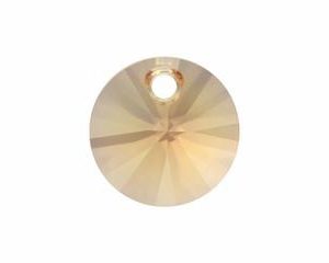 6200/6428 - 6mm Swarovski Rivoli Pendant - Light Col.Topaz 6200/6428 - 6mm Swarovski Rivoli Pendant - Light Col.Topaz