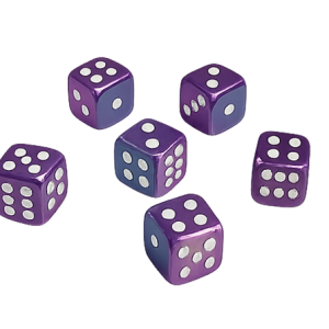 9013AB - 7.5x7.5mm Medium Dice Bead - Purple AB 9013AB - 7.5x7.5mm Medium Dice Bead - Purple AB