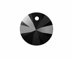 6200/6428 - 8mm Swarovski Rivoli Pendant - Jet 6200/6428 - 8mm Swarovski Rivoli Pendant - Jet