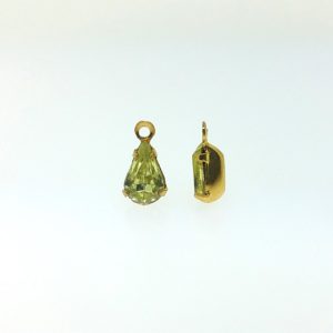37217 - Swarovski Pear Shaped Single Stone Setting - Jonquil