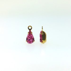 37217 - Swarovski Pear Shaped Single Stone Setting - Rose 37217 - Swarovski Pear Shaped Single Stone Setting - Rose
