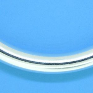 1406 - 5x37mm Sterling Silver Plain Curved Tube 1406 - 5x37mm Sterling Silver Plain Curved Tube