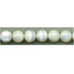 9117 - 6mm Mother Of Pearl (White) - 16" Strand