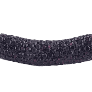 4219 - 9x36mm Shamballa Pave Tube - Amethyst 4219 - 9x36mm Shamballa Pave Tube - Amethyst