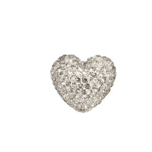 4224 - 13x14mm Shamballa Heart - Crystal 4224 - 13x14mm Shamballa Heart - Crystal