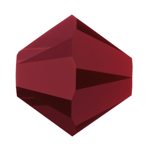 5301/5328 - 8mm Swarovski Bicone Crystal Bead - Dark Red Coral 5301/5328 - 8mm Swarovski Bicone Crystal Bead - Dark Red Coral