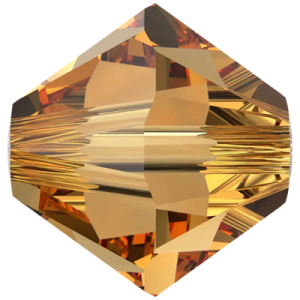 5301/5328 - 6mm Swarovski Bicone Crystal Bead - Topaz 5301/5328 - 6mm Swarovski Bicone Crystal Bead - Topaz