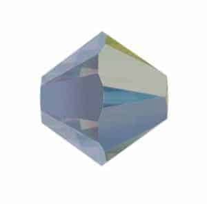 5301/5328 - 4mm Swarovski Bicone Bead - White Opal Star Shine