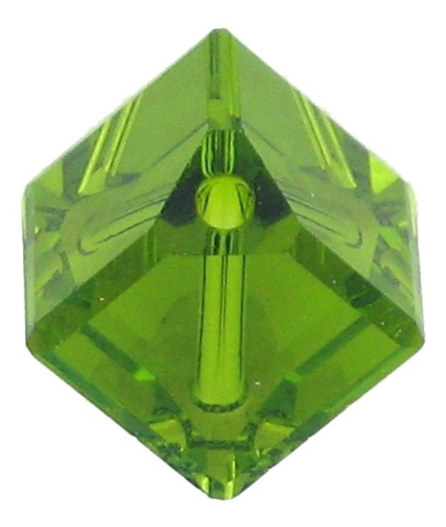 5600 - 6mm Swarovski Diagonal Square Bead - Olivine 5600 - 6mm Swarovski Diagonal Square Bead - Olivine