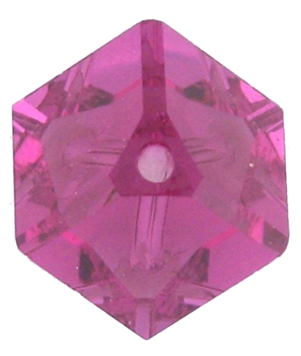 5600 - 6mm Swarovski Diagonal Square Bead - Fuchsia 5600 - 6mm Swarovski Diagonal Square Bead - Fuchsia