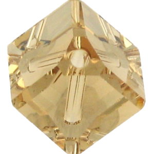 5600 - 6mm Swarovski Diagonal Square Bead - Light Colo.Topaz 5600 - 6mm Swarovski Diagonal Square Bead - Light Colo.Topaz