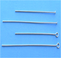 Sterling Silver Head Pins and Eye Pins