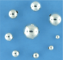Sterling Silver Plain Round Beads